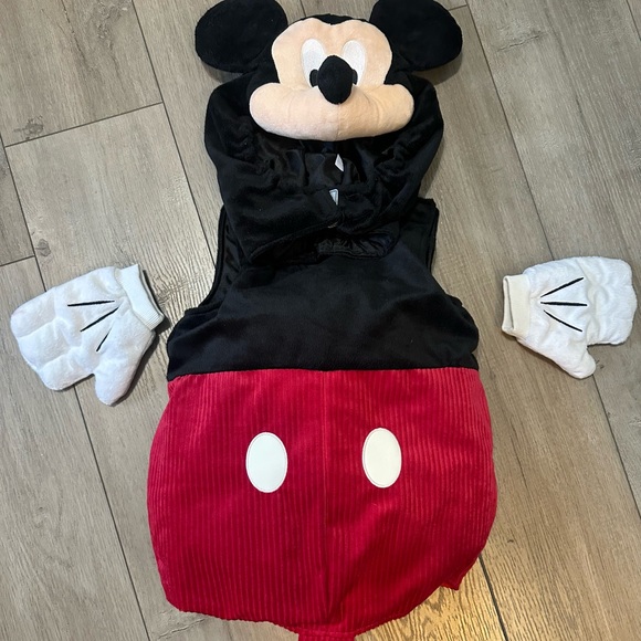 Mickey Mouse Costume with Gloves and Headpiece - Picture 1 of 1